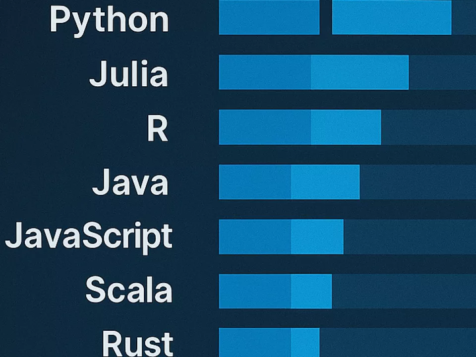 Vergleich der Programmiersprachen für die Entwicklung von KI-Sprachmodellen (LLMs)